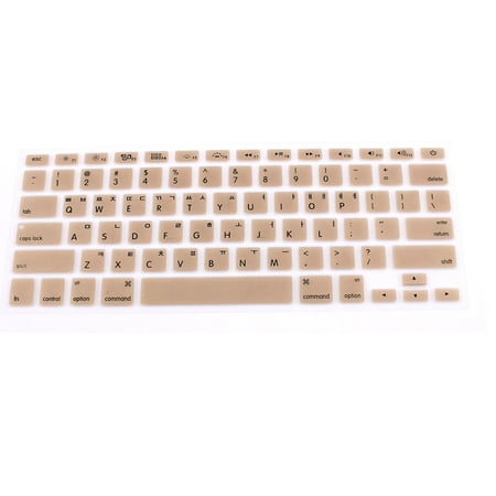 Korean Silicone Keyboard Skin Cover Gold Tone for Apple Macbook Air