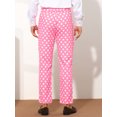 thumbnail image 3 of Unique Bargains Men's Polka Dots Dress Pants Regular Fit Flat Front Printed Trousers 30 Pink, 3 of 6