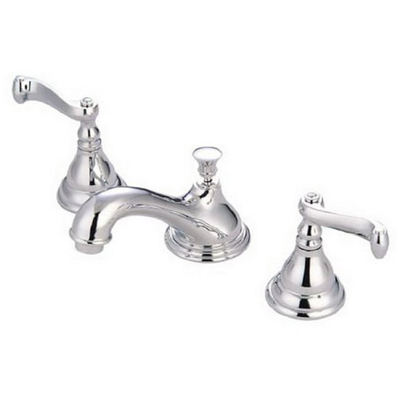 Kingston Brass Royale Two Handle 8" to 16" Widespread Lavatory Faucet with Brass Pop-up
