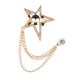 thumbnail image 4 of Hombres Broche Joya Broche Estrella Broche Para Novios Padre dorado, 4 of 9