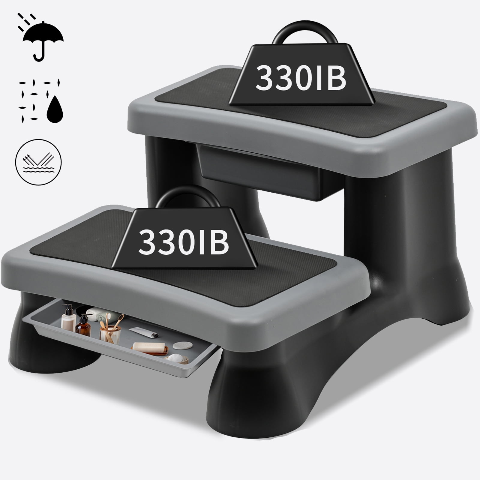 Lilypelle 23" Hot Tub Steps,2Step Hot Tub Stairs With Storage