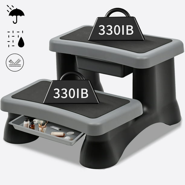 Lilypelle 23" Hot Tub Steps,2Step Hot Tub Stairs With Storage