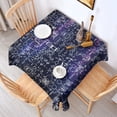 thumbnail image 2 of Math Equations Biology Molecules Green Pattern Square Tablecloth,Waterproof Square Table Cover,Wipeable Spillproof Washable Table Cover for Home Kitchen Party Decor 60"x60"(152x152cm), 2 of 6