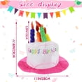 thumbnail image 3 of Great promotion! Birthday Cake Hat, Performance Party Hat, Makeup Ball Supplies, Adult Birthday Hat, 3 of 3