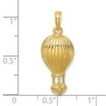 thumbnail image 3 of FJC Finejewelers 10k Yellow Gold Hot Air Balloon Charm, 3 of 6