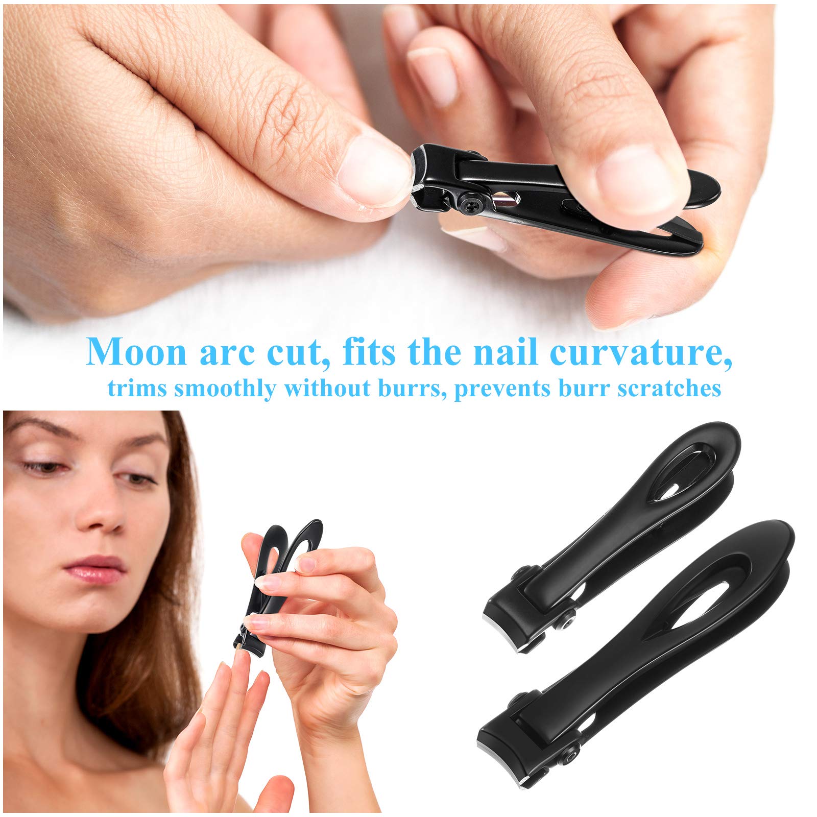 Gazdag 2 Pieces Oversized Thick Nail Clippers for Thick Toenails or