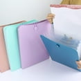 thumbnail image 3 of LAICAIW Vertical Expanding Accordion Folder with 7 Pockets Paperwork Organizer Document Wallet Briefcase Business File Organizer Bag A4 Letter Size Elastic Rope Closure 4 Pack, 3 of 7