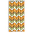 thumbnail image 1 of Cortina de ducha ABPHQTO con diseño de Chevron Colorido Impermeable 90x180 cm, 1 of 2