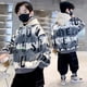 thumbnail image 3 of Sudaderas para niños 2024 Sudadera con capucha Otoño Hip Hop Chaquetas casuales de manga larga Ropa para niños Tops sueltos para adolescentes 8 10 12 14 años, 3 of 5