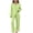 Mint Green, variant on Cethrio Girls Long Sleeve Pajama Sets Size 10-12 , 2 Piece Button Down Comfortable Casual Kids' Sleepwear Watermelon Red