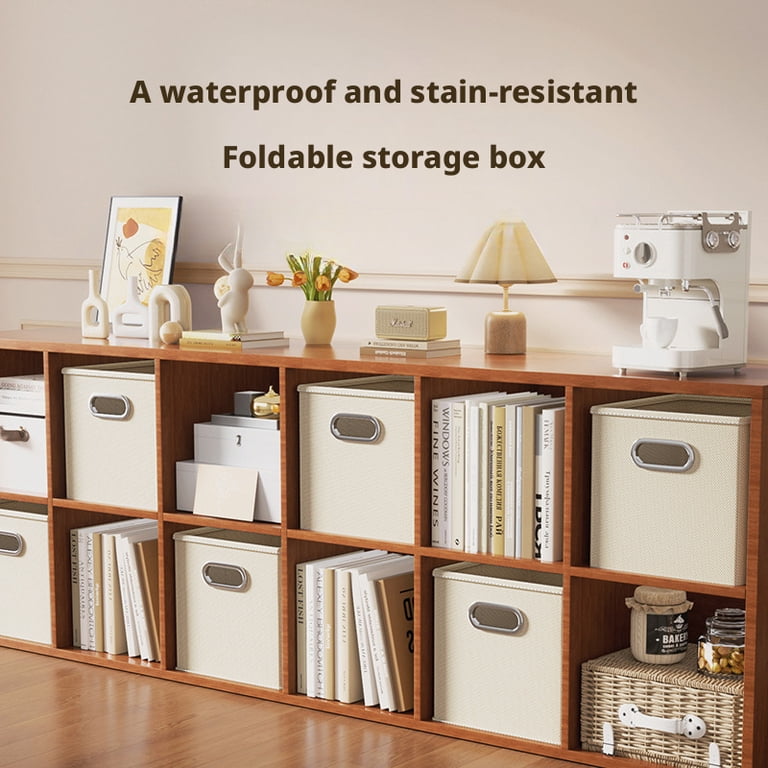 Collapsible Fabric Storage Box, Large Capacity Drawer Organizer, Square ...