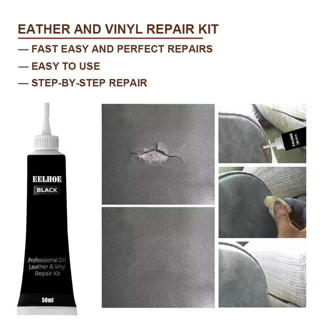 Advanced Leather Repair Gel Black Leather and Vinyl Repair Kit