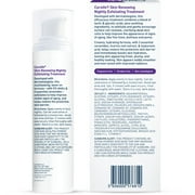 CeraVe Skin Renewing Nightly Exfoliating Treatment Anti-Aging Face Serum, 1.7 fl oz