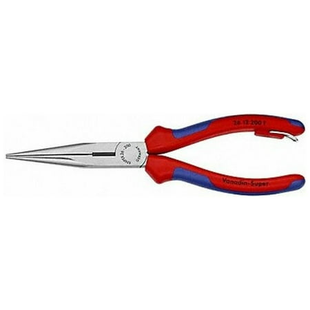 UPC: 0843221021580 | Knipex Long Nose Plier 8  L Serrated 26 12 200 T BKA