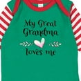 thumbnail image 4 of Inktastic My Great Grandma Loves Me Heart Great Grandchild Boys or Girls Long Sleeve Baby Bodysuit, 4 of 5