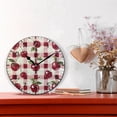 thumbnail image 2 of YAZAOO Decorative Wall Clock Size：25cm Cherry Delight Design Pattern Clock, 2 of 10