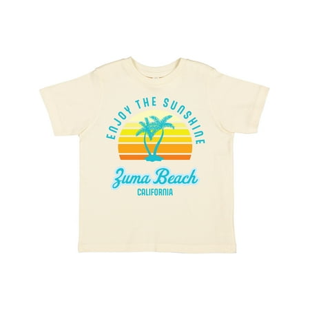 

Inktastic Summer Enjoy the Sunshine Zuma Beach California in Blue Gift Toddler Boy or Toddler Girl T-Shirt