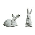 thumbnail image 1 of 2 Piezas Conejo Figuras Esculturas Animales Decorativas Ornamentos de Resina Diseño Encantador Adecuadas para Regalo Decoración Hogar Oficina Jardín, 1 of 7