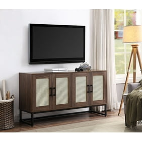 Breckenridge Walnut 50 Inch Flat Screen Tv Stand Media Storage