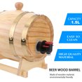 thumbnail image 4 of FRCOLOR beer wood barrel Practical Synthetic Material bucket for Storage Use Multi Color HandMade Home Decor 1pc,7.87"X6.3"X6.3", 4 of 5
