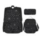 thumbnail image 1 of Disketp Spider Web Black Mochila Estampada de Gran Capacidad con Lonchera y Estuche, Set de 3 Piezas para Estudiantes, 1 of 7