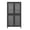 Black 02, variant on 59" Metal Storage Cabinet Display Cabinet with 4 Glass Doors & 4 Shelves,Cabinet Bookcase Side Cabinet for Home Office Living Room,Black 01