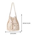 thumbnail image 2 of Bolso de Hombro Kuymtek para Mujer Ocio Gran Capacidad Color Sólido, 2 of 7