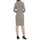 thumbnail image 3 of INSPIRE CHIC Vestido de Tweed con Cuello de Solapa y Botones de Manga 3/4 para Mujeres Talla S 2, 3 of 4