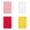 Pink*1+White*1+Red*1+Yellow*1, variant on A6 Hardcover Notebook with Pen Loop, Small Pocket Journal Cute Petite Memo Notepad College Ruled, 80 Sheets (160 Pages) per Book, Set of 5 for Purse Daily Notes