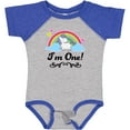 thumbnail image 3 of Inktastic 1st Birthday Unicorn Rainbow 1 Year Old Party Girls Baby Bodysuit, 3 of 5