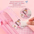 thumbnail image 6 of Kawaii Pencil Bag Student Popular Mesh Stationery Bag Large-Capacity Cute Stationery Box Pencil Bag,Pink, 6 of 7