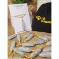 thumbnail image 5 of Gold tone Blue Chalcedony Wire wrapped Crystal Necklace, 5 of 9