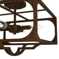 thumbnail image 4 of Hunter - Highland Hill 4-light Textured Rust, Large Flush Mount Light, Dimmable, Formal Style, Square Shaped, for Bedrooms, Dining, Living Rooms - 19984, 4 of 7