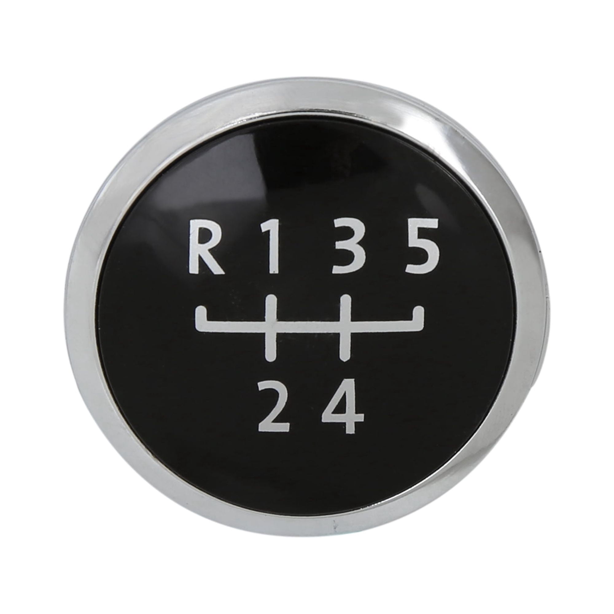 Unique Bargains 5 Speed Vehicle Gear Shift Knob Emblem Head Badge Cover for VW Black