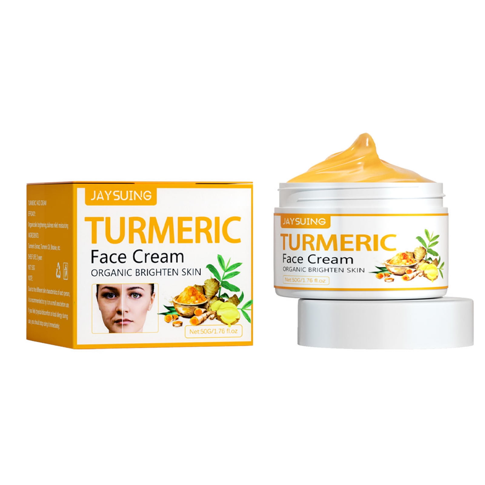 50g Face Cream Wrinkle Removal Deep Moisturizing Aging Turmeric Extract