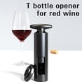 thumbnail image 4 of Self-Pulling Wine Opener - 2-in-1 Professional-Quality Twister Wine Corkscrews with Wine Foil Cutter - Manual Easy-Turn Wine Bottle Opener Corkscrew, 4 of 8