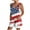 #5_White, variant on Patriotic Star Romper - Flag Print Sleeveless Jumpsuit