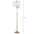 thumbnail image 5 of SAFAVIEH Nadia 64.25 in. H Solid Glam Floor Lamp, Gold/Off-White Shade, 5 of 7