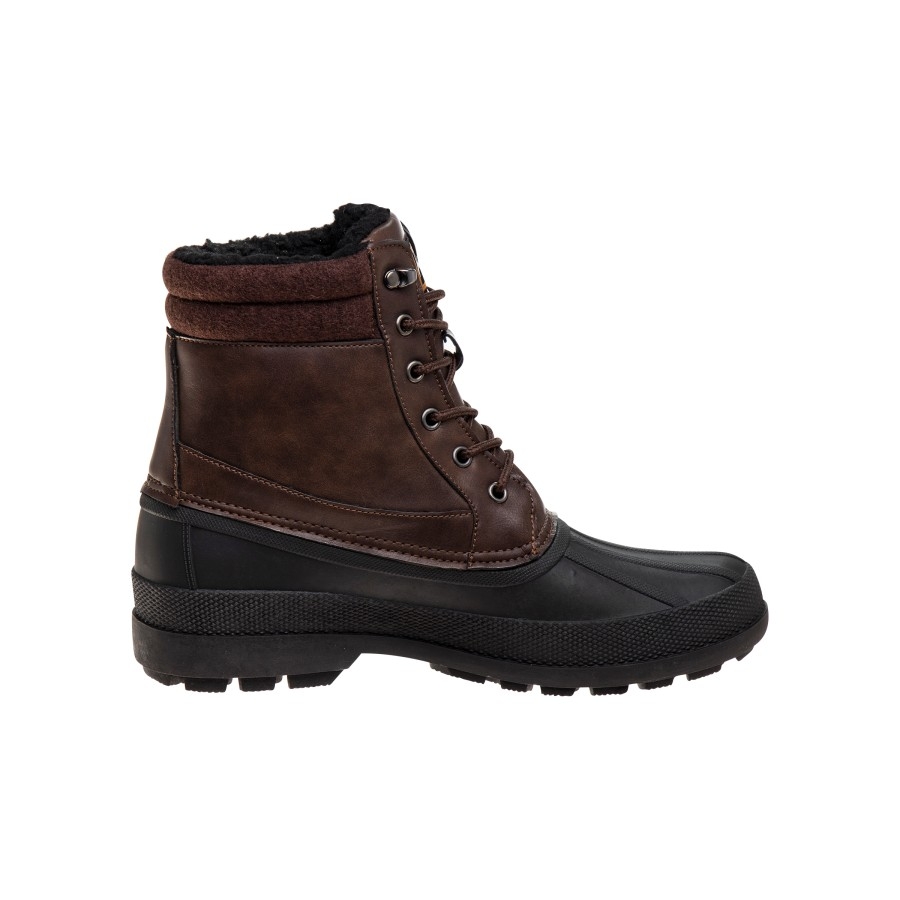 Avalanche Adult  Men Waterproof Snow Boots - Black/Brown, 13