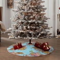 thumbnail image 4 of Sikiie Turtles And Corals Nativity Christmas Tree Skirt, Jesus Christian Winter Holiday Tree Mat Decoration(30-48IN)30", 4 of 6