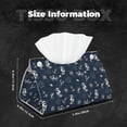thumbnail image 6 of Lsque Vintage Marine Printed Long Tissue Box Cover Holder, Facial Paper Organizer Dispenser,Triangle with Bottom Belt, PVC Leather Decorative Organizer, 6 of 9
