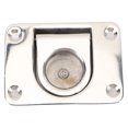 thumbnail image 2 of Flush Ring Pull Handle, Long Term Use Marine Grade Boat Deck Hatch Handle  for Window for Home Furniture, 2 of 7