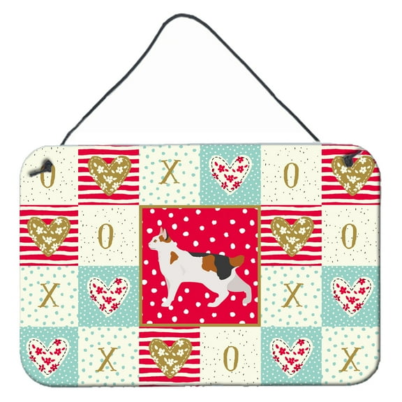 Carolines Treasures CK5633DS812 Korean Bobtail Cat Love Wall or Door Hanging Prints 8x12 multicolor