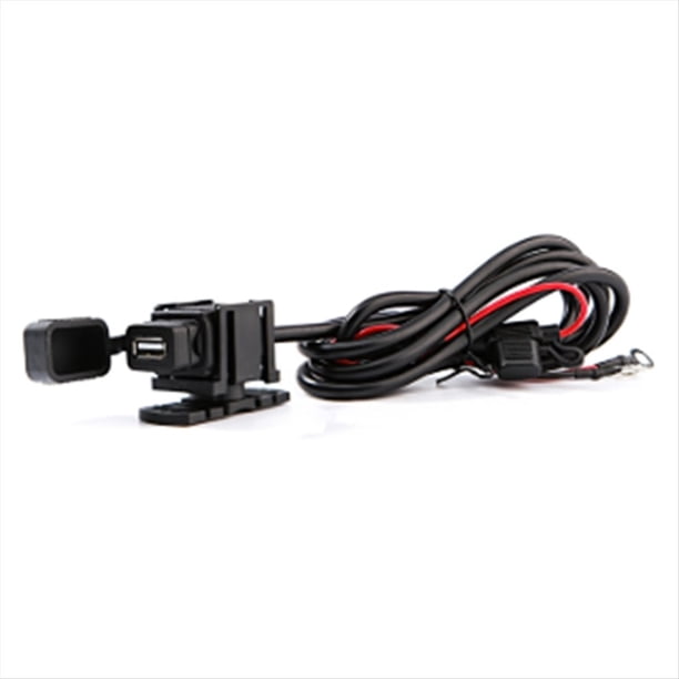 Adaptador de Cargador USB con Fusible en Línea Impermeable USB Motocicleta Socket 5V 2.1a USB de Corriente 1,83 M Cable