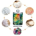 thumbnail image 6 of Yayeee 4 Pack Qtip Holder Bathroom Cotton Swab Canister with Lid Clear Dispenser Set, Colorful Plants, 6 of 6