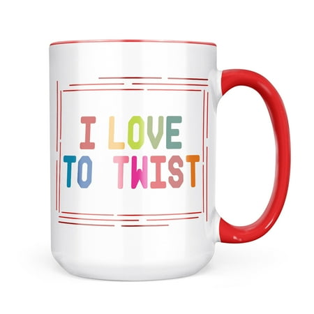

Neonblond I Love To Twist Colorful Mug gift for Coffee Tea lovers