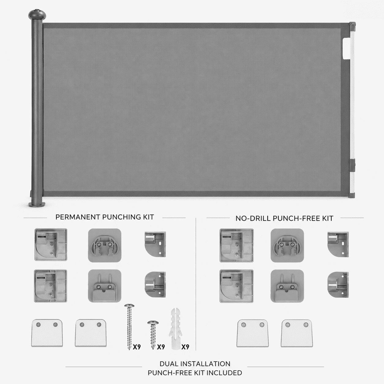 Retractable Baby Security Gate Door