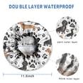 thumbnail image 3 of Shower Caps,Dachshund Footprint Waterproof Shower Cap for Women 4 Pieces,Double Reusable Hair Cover for Shower PEVA Elastic Stretch Hem, 3 of 7