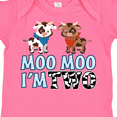 thumbnail image 4 of Inktastic Moo Moo I'm 2 with Cute Holstein Cows Boys or Girls Baby Bodysuit, 4 of 5
