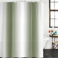 thumbnail image 3 of Dark Green Waterproof Fabric Shower Curtain,Modern Gradient Vertical Stripes Geometric Waterproof Fabric Shower Curtain for Bathroom Curtains Bathtubs Shower Curtains with 12 Hooks Extra Long 72x96, 3 of 8